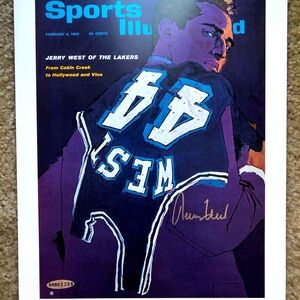 JERRY WEST Autographed Signed L.A. Lakers Sports Illustrated Cover SI UDA